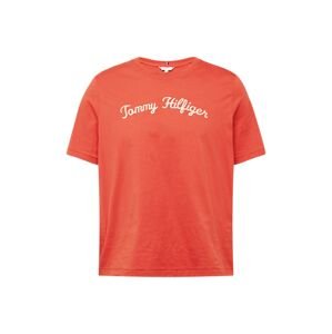 Tommy Hilfiger Curve Tričko  šampanské / oranžovo červená