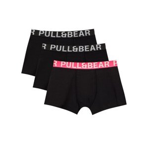 Pull&Bear Boxerky  svetlosivá / ružová / čierna