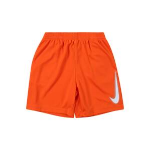 Nike Sportswear Nohavice  oranžová / biela