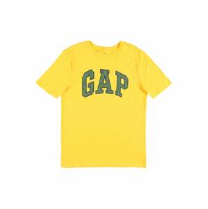 GAP Tričko  žltá / tmavosivá / zelená / čierna