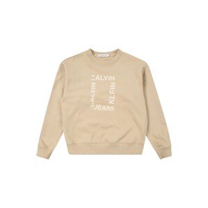 Calvin Klein Jeans Mikina 'HERO'  béžová / kaki