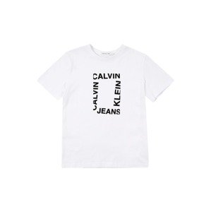 Calvin Klein Jeans Tričko 'MAXI HERO'  čierna / biela