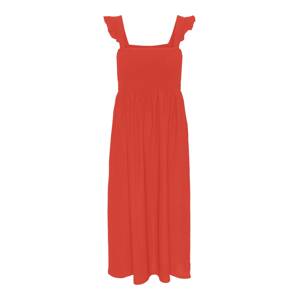 PIECES Letné šaty 'LUNA'  oranžovo červená