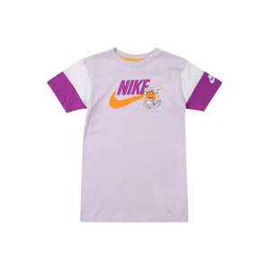 Nike Sportswear Šaty  pastelovo fialová / tmavofialová / oranžová / biela