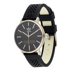 ADIDAS ORIGINALS Analógové hodinky  čierna / strieborná / biela
