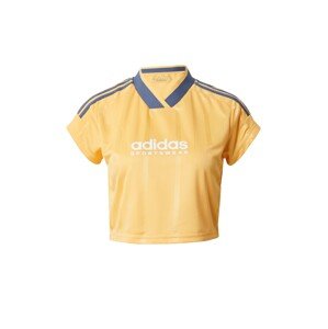 ADIDAS SPORTSWEAR Funkčné tričko 'TIRO'  modrosivá / zlatá žltá / biela