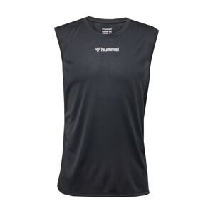 Hummel Funkčné tričko 'RUN SINGLET'  svetlosivá / čierna