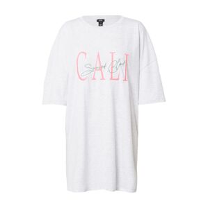 River Island Oversize tričko 'CALI'  sivá melírovaná / mätová / ružová