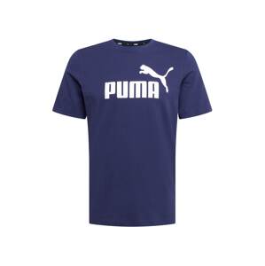 PUMA Tričko 'Essential'  námornícka modrá / biela