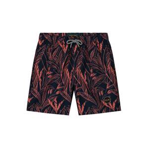 Shiwi Plavecké šortky  tmavomodrá / koralová