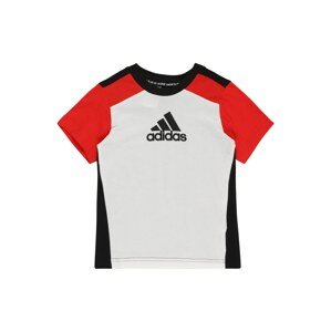 ADIDAS SPORTSWEAR Funkčné tričko  červená / čierna / biela