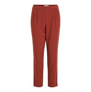 VILA Plisované nohavice 'Titti'  hrdzavo červená