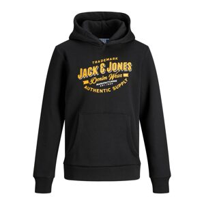 Jack & Jones Junior Mikina  žltá / čierna / biela