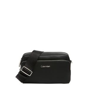 Calvin Klein Taška cez rameno  čierna / strieborná