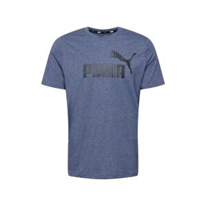 PUMA Funkčné tričko  modrá melírovaná / čierna