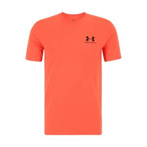 UNDER ARMOUR Funkčné tričko  oranžovo červená / čierna