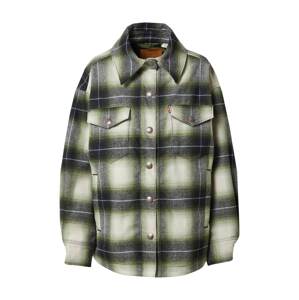 LEVI'S ® Prechodná bunda 'Wool Shacket'  pastelovo zelená / svetlozelená / čierna