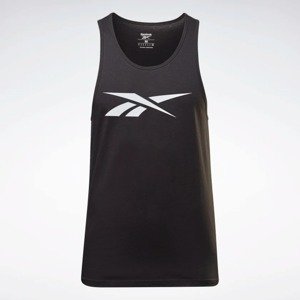 Reebok Sport Funkčné tričko 'Vector'  čierna / biela