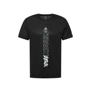 ADIDAS TERREX Funkčné tričko  čierna / biela