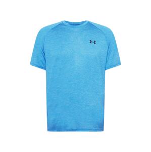 UNDER ARMOUR Funkčné tričko 'Tech 2.0'  nebesky modrá / čierna
