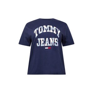Tommy Jeans Curve Tričko  námornícka modrá / svetlomodrá / červená / biela