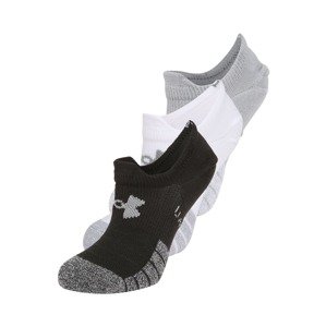 UNDER ARMOUR Športové ponožky 'Heatgear UltraLowTab 3pk'  sivá / svetlosivá