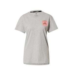 ADIDAS TERREX Funkčné tričko  sivá melírovaná / koralová / čierna