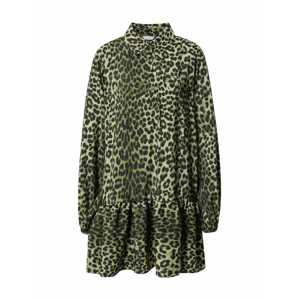 Envii Košeľové šaty 'Cedrus'  olivová / pastelovo zelená / čierna