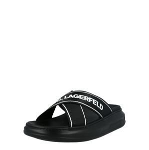 Karl Lagerfeld Šľapky 'KAPRI'  čierna / biela