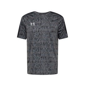 UNDER ARMOUR Funkčné tričko 'Challenger'  sivá / čierna / biela