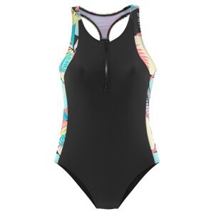 LASCANA ACTIVE Športové jednodielne plavky  zmiešané farby / čierna