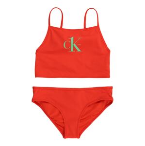 Calvin Klein Swimwear Bikiny  svetlozelená / oranžovo červená
