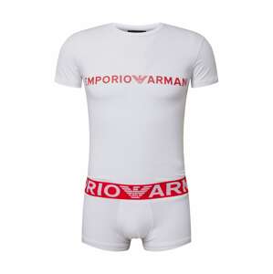 Emporio Armani Krátke pyžamo  červená / biela