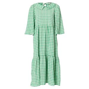 Lollys Laundry Košeľové šaty 'Sonya'  zelená / biela