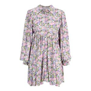 Selected Femme Petite Košeľové šaty 'JUDITA'  svetlomodrá / pastelovo zelená / svetlofialová / biela