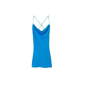 MANGO Kokteilové šaty 'Lupe'  modrá