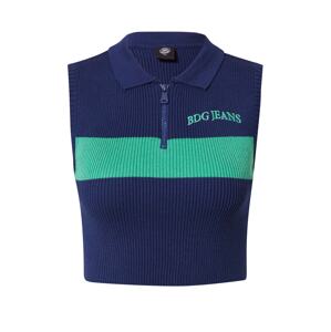 BDG Urban Outfitters Sveter  námornícka modrá / zelená