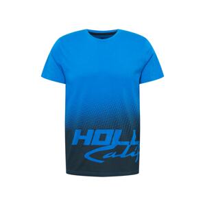 HOLLISTER Tričko 'WHOLESALE'  kráľovská modrá / čierna