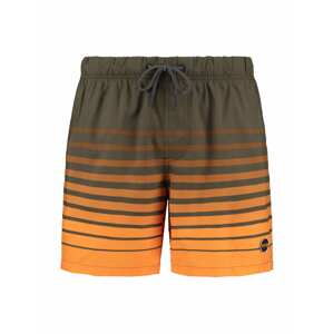 Shiwi Plavecké šortky  kaki / oranžová