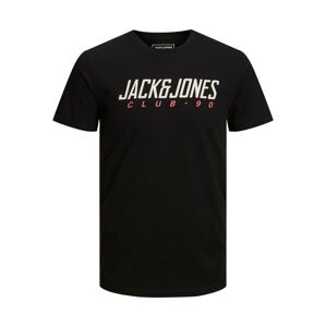 JACK & JONES Tričko  ružová / čierna / biela
