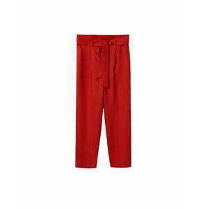 MANGO Plisované nohavice 'Ampabelt'  červená