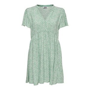 JDY Košeľové šaty 'Starr'  zelená / prírodná biela