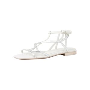 TAMARIS Remienkové sandále  strieborná / biela