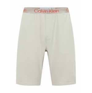 Calvin Klein Underwear Pyžamové nohavice  sivá / oranžová