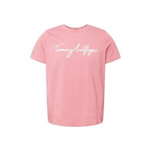 Tommy Hilfiger Curve Tričko  ružová / biela