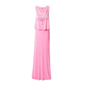 Soccx Letné šaty  ružová / tmavoružová / biela