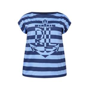 Lauren Ralph Lauren Plus Tričko 'GRIETA'  námornícka modrá / svetlomodrá