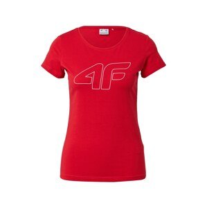 4F Funkčné tričko  červená / biela