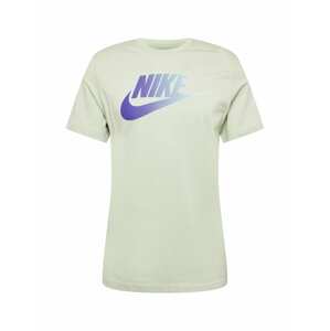 Nike Sportswear Tričko  modrá / indigo / pastelovo zelená