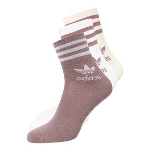 ADIDAS ORIGINALS Ponožky  béžová / tmavobéžová / biela